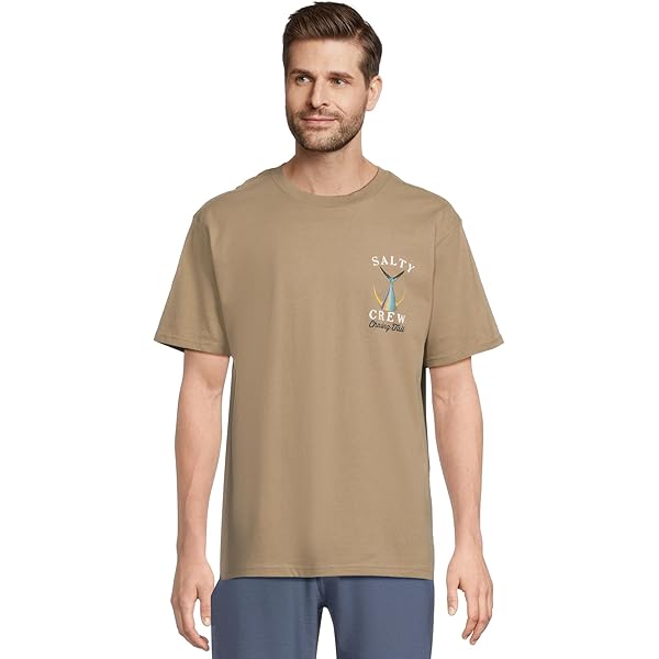 Salty Crew Mens Boat Shop Classic Short Sleeve Tee Black Medium